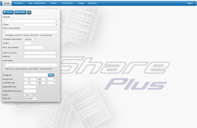 interfaccia Shareplus